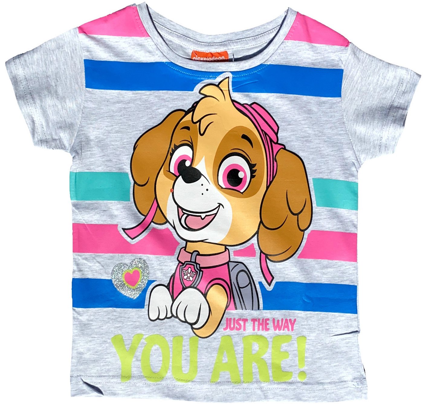 PAW PATROL Print-Shirt Paw Patrol Mädchen und Jungen T-Shirt Stripes 3 4 5 6 8 Jahre von PAW PATROL