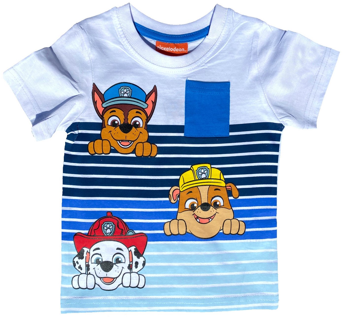 PAW PATROL Print-Shirt Paw Patrol Mädchen und Jungen T-Shirt Stripes 3 4 5 6 8 Jahre von PAW PATROL