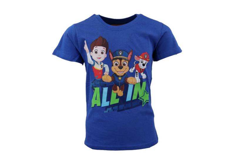 PAW PATROL Print-Shirt Paw Patrol Ryder Jungen Kinder kurzarm T-Shirt Gr. 98 bis 128, 100% Baumwolle von PAW PATROL