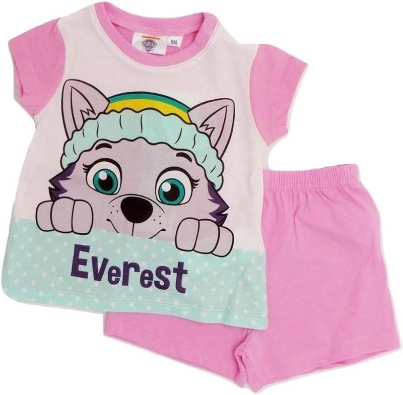 PAW PATROL Pyjama Paw Patrol Mädchen kurzer Schlafanzug Kleinkinder 9 12 18 Monate (Set) von PAW PATROL