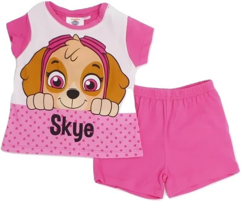 PAW PATROL Pyjama Paw Patrol Mädchen kurzer Schlafanzug Kleinkinder 9 12 18 Monate (Set) von PAW PATROL