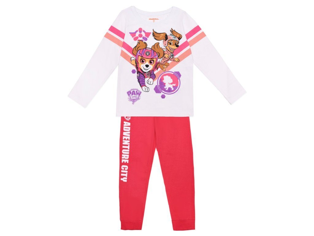 PAW PATROL Pyjama Paw Patrol The Movie Mädchen Schlafanzug pink von PAW PATROL