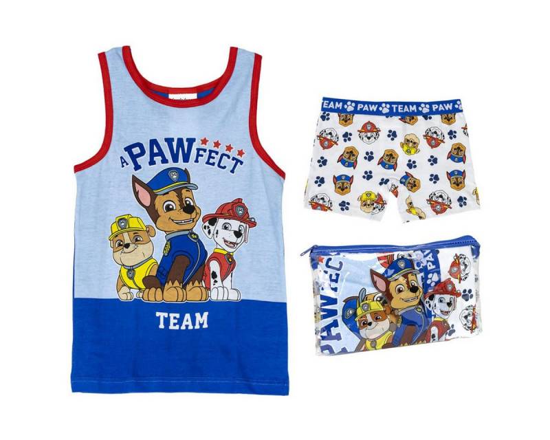 PAW PATROL Pyjama Schlafanzug Kinder Set & Nachtwäsche aus 100 % Baumwolle mit Tasche von PAW PATROL