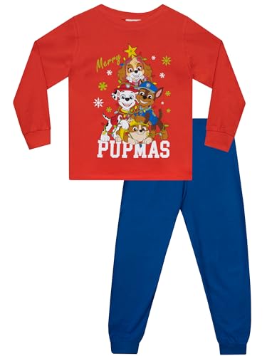 PAW PATROL Pyjamas | Langärmelige Weihnachtspyjamas Für Mädchen | Chase, Skye, Rubble, Marshall Kinder-Weihnachts-PJs | Rot 122 PAW PATROL Pyjamas | Langärmelige Weihnachtspyjamas Für Mädchen | Chase, Skye, Rubble, Marshall Kinder-Weihnachts-PJs | Rot 122 von PAW PATROL