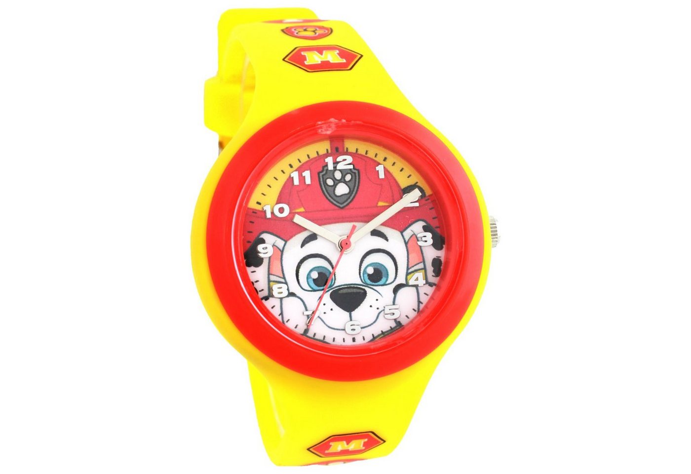 PAW PATROL Quarzuhr PAW Patrol Kinderarmbanduhr Quartz Silikonarmband, Analog Gelb Gelb Metall Quarzuhrwerk 35 mm Silikon Unisex Gelb 14 mm PAW PATROL Quarzuhr PAW Patrol Kinderarmbanduhr Quartz Silikonarmband, Analog Gelb Gelb Metall Quarzuhrwerk 35 mm Silikon Unisex Gelb 14 mm von PAW PATROL