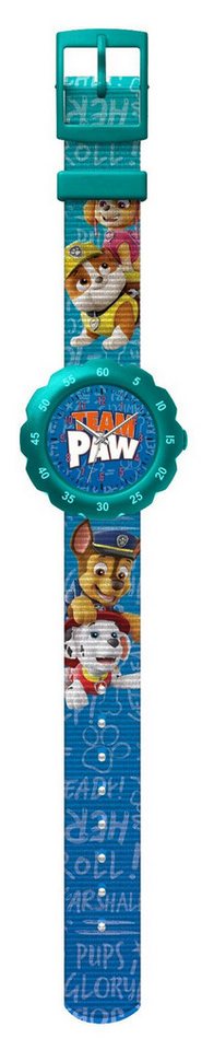 PAW PATROL Quarzuhr Uhr für Kinder Polyesterarmband mit praktischem Deckel von PAW PATROL