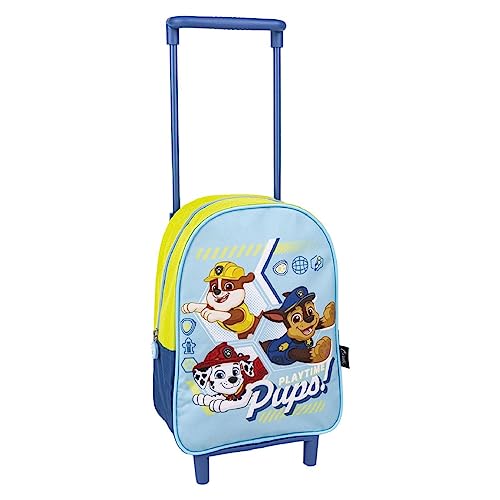 Paw Patrol Rucksack mit Rollen, Chase Marshall und Rubble Design Schultasche, Kinder-Trolley-Rucksack, Reiserucksack, Geschenk für Kinder von PAW PATROL