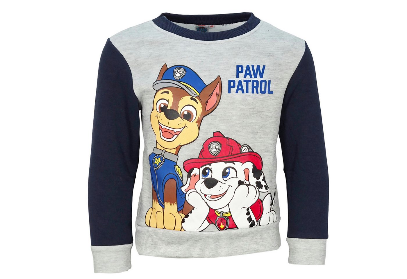 PAW PATROL Rundhalspullover Paw Patrol Chase Marshall Kinder Jungen Pullover Pulli Sweater Gr. 92 bis 128 PAW PATROL Rundhalspullover Paw Patrol Chase Marshall Kinder Jungen Pullover Pulli Sweater Gr. 92 bis 128 von PAW PATROL