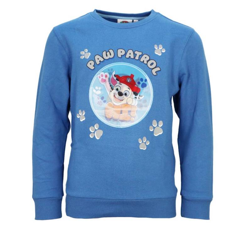 PAW PATROL Rundhalspullover Paw Patrol Kinder Jungen Pullover Sweater Wechselbild Gr. 98 bis 128 von PAW PATROL