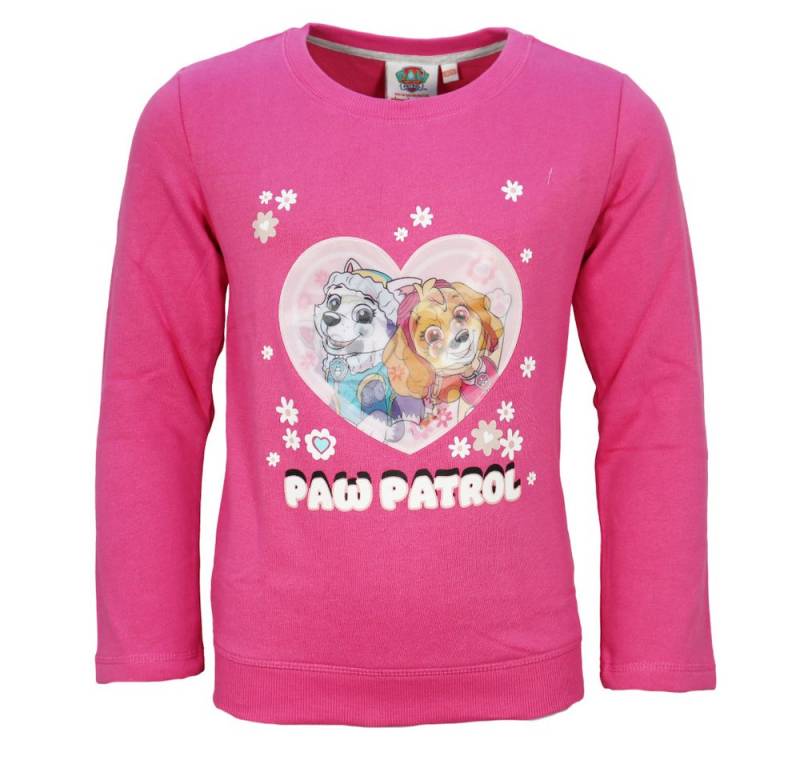PAW PATROL Rundhalspullover Paw Patrol Skye Everest Kinder Pullover Pulli Wechselbild Gr. 98 bis 128 von PAW PATROL