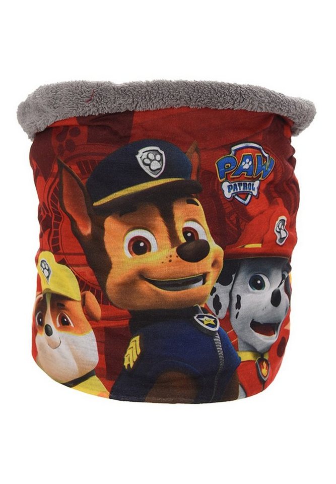 PAW PATROL Schal Chase Marshall Kinder Jungen Winter-Schal Schlauch-Schal Loop, Grau von PAW PATROL