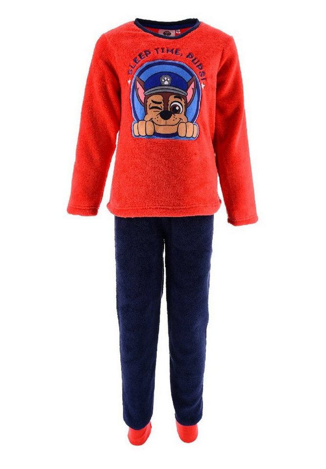 PAW PATROL Schlafanzug Chase Kinder Jungen Pyjama langarm Nachtwäsche (2 tlg) von PAW PATROL