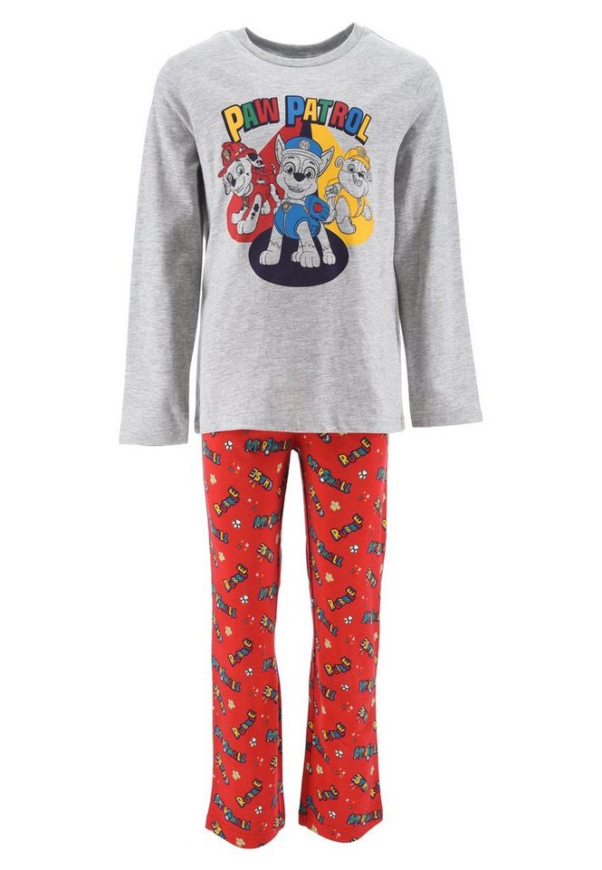 PAW PATROL Schlafanzug Chase Marshall Rubble Kinder Jungen Pyjama langarm Nachtwäsche (2 tlg) von PAW PATROL