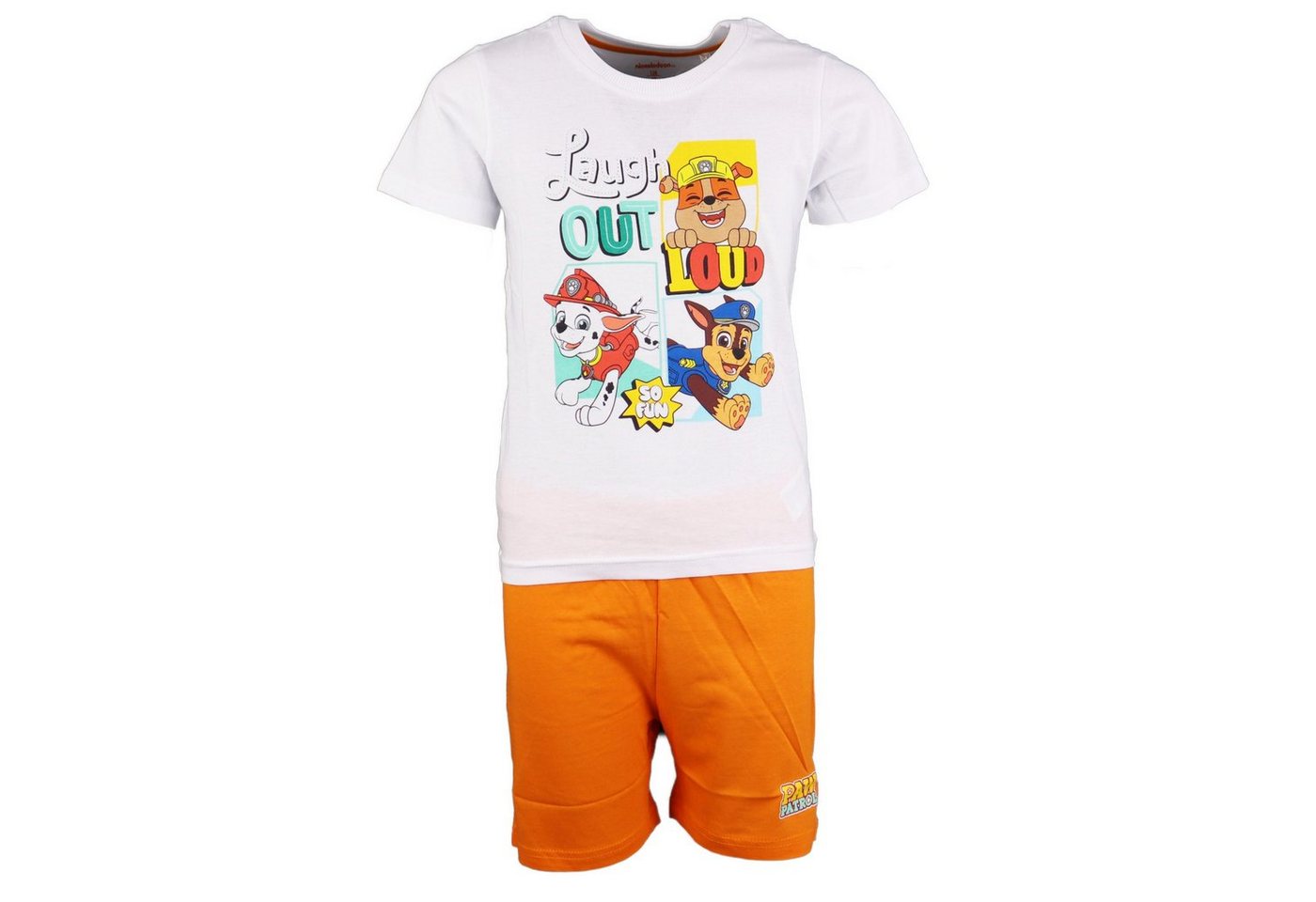 PAW PATROL Schlafanzug Chase Rubble Marshall Jungen kurzarm Pyjama Gr. 98 bis 128 von PAW PATROL