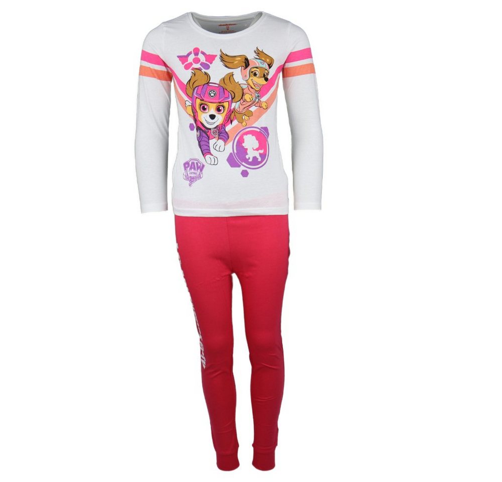 PAW PATROL Schlafanzug Der Film Skye und Liberty Kinder Pyjama Gr. 98 bis 128, Baumwolle von PAW PATROL