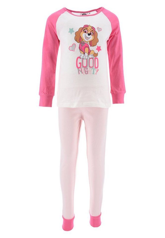 PAW PATROL Schlafanzug Kinder Mädchen Schlafanzug Kinder Pyjama Langarm Shirt + Schlaf-Hose (2 tlg) von PAW PATROL