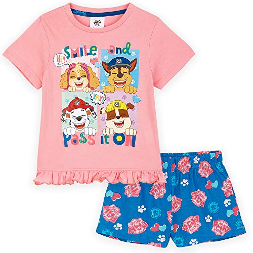 PAW PATROL Schlafanzug Mädchen, Kurzarm Pyjama Set, Kleidung Mädchen, Geschenke für Kinder, Geburtstag (Rosa, 2-3 Jahre) von PAW PATROL
