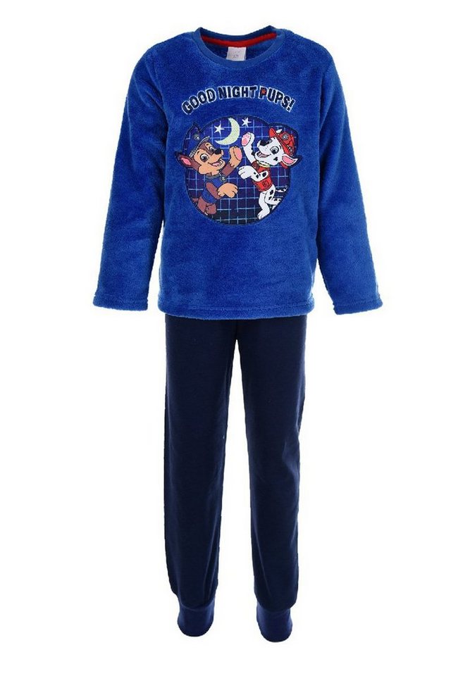 PAW PATROL Schlafanzug Marshall Chase Kinder Jungen Pyjama langarm Nachtwäsche von PAW PATROL