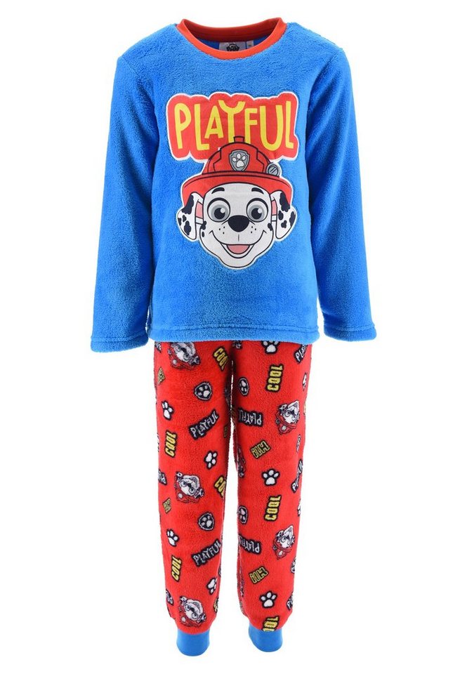 PAW PATROL Schlafanzug Marshall Jungen Pyjama Langarm Shirt + Schlafhose (2 tlg) von PAW PATROL