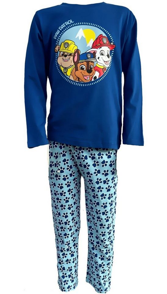 PAW PATROL Schlafanzug PAW PATROL Pyjama Jungen Schlafanzug lang Hose + Longsleeve von PAW PATROL