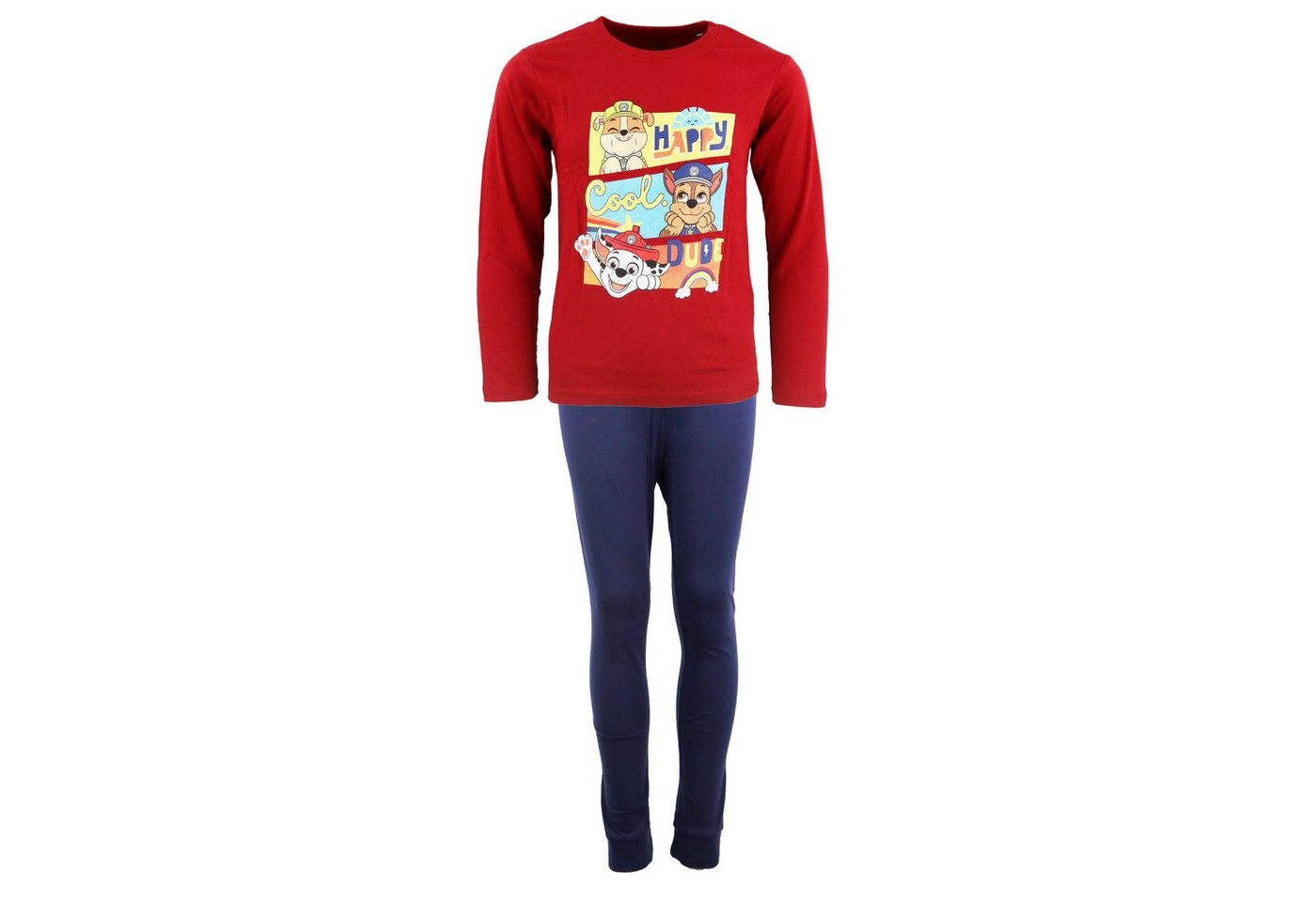 PAW PATROL Schlafanzug Paw Patrol Kinder Jungen langarm Pyjama Gr. 98 bis 128 von PAW PATROL