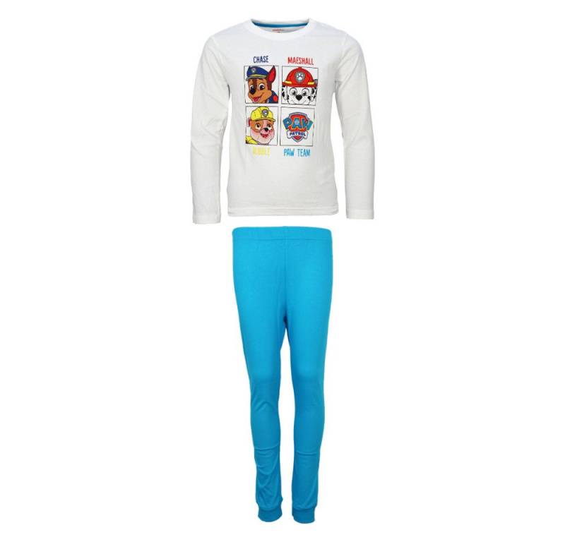 PAW PATROL Schlafanzug Paw Patrol Kinder Jungen langarm Pyjama Gr. 98 bis 128 von PAW PATROL