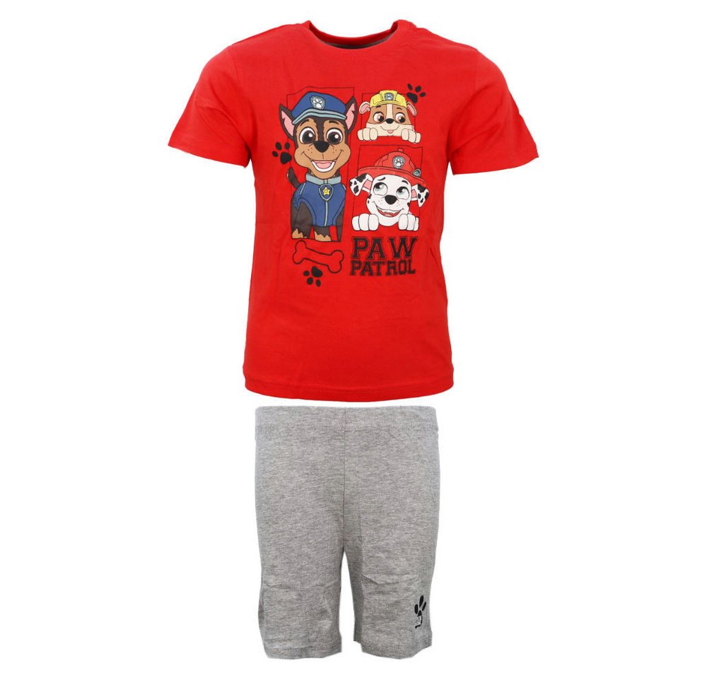 PAW PATROL Schlafanzug Paw Patrol Kinder kurzarm Pyjama Shirt Shorts Gr. 98-128 von PAW PATROL