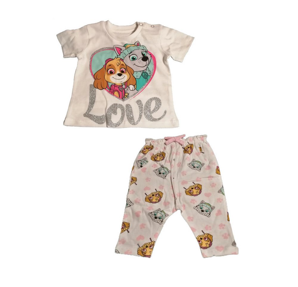 PAW PATROL Shirt & Hose Baby-Set, Kurzes Shirt & Lange Hose, PAW Patrol Love" mit Skye & (Set, 2-tlg)" von PAW PATROL