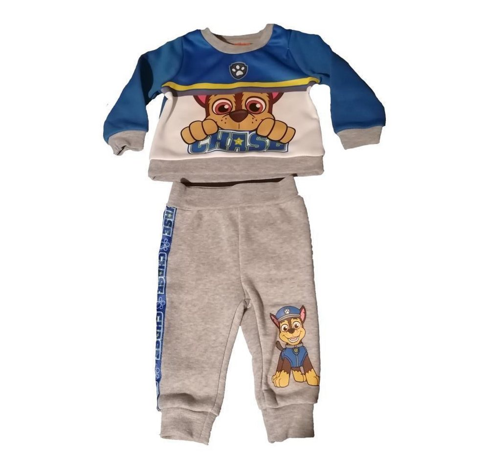 PAW PATROL Shirt & Hose PAW Patrol 'Chase' Trainingsanzug für Babys/Kleinkinder, Grau/Blau (Set, 2-tlg) von PAW PATROL