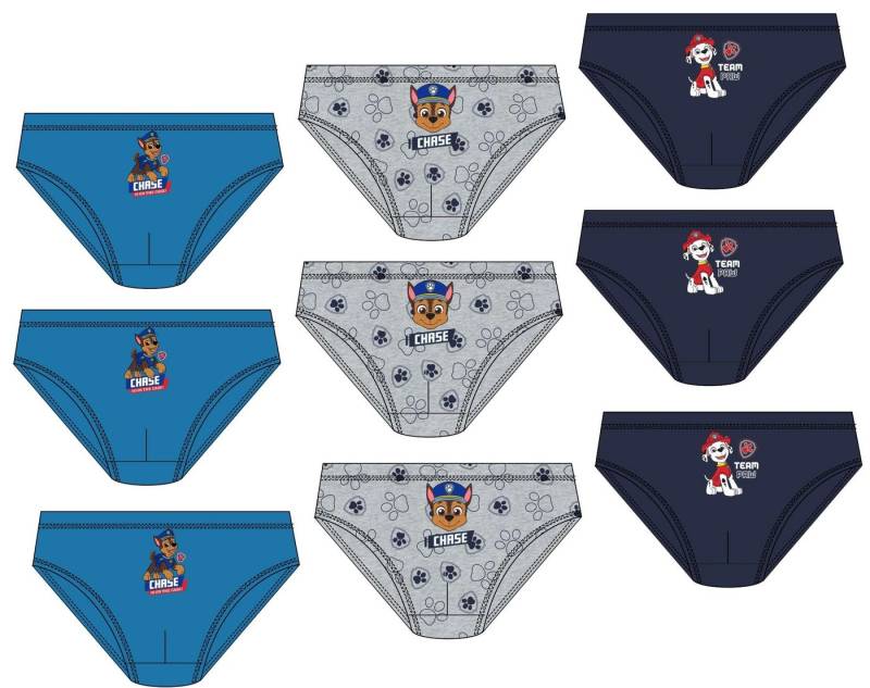 PAW PATROL Slip 9X PAW Patrol Jungen Unterhosen MEGAPACK Set Kinderslips Schlüpfer Unterwäsche Gr.2 3 4 5 6 7 8 Jahre 98 104 110 116 128 von PAW PATROL