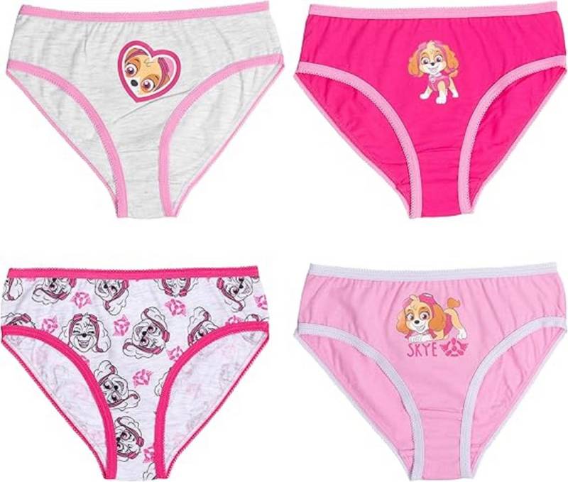 PAW PATROL Slip Mädchen Unterhose 4er Pack – Bequeme Baumwolle für den Alltag von PAW PATROL