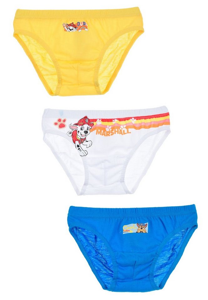 PAW PATROL Slip Marshall Kinder Jungen Unterhosen Slips (3-St) von PAW PATROL