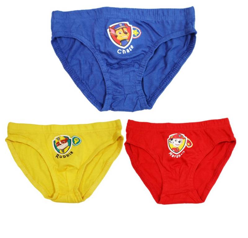 PAW PATROL Slip Paw Patrol Chase Rubble 3er Pack Slips Kinder Jungen Unterwäsche (3-St) Gr. 98 bis 128 Baumwolle von PAW PATROL