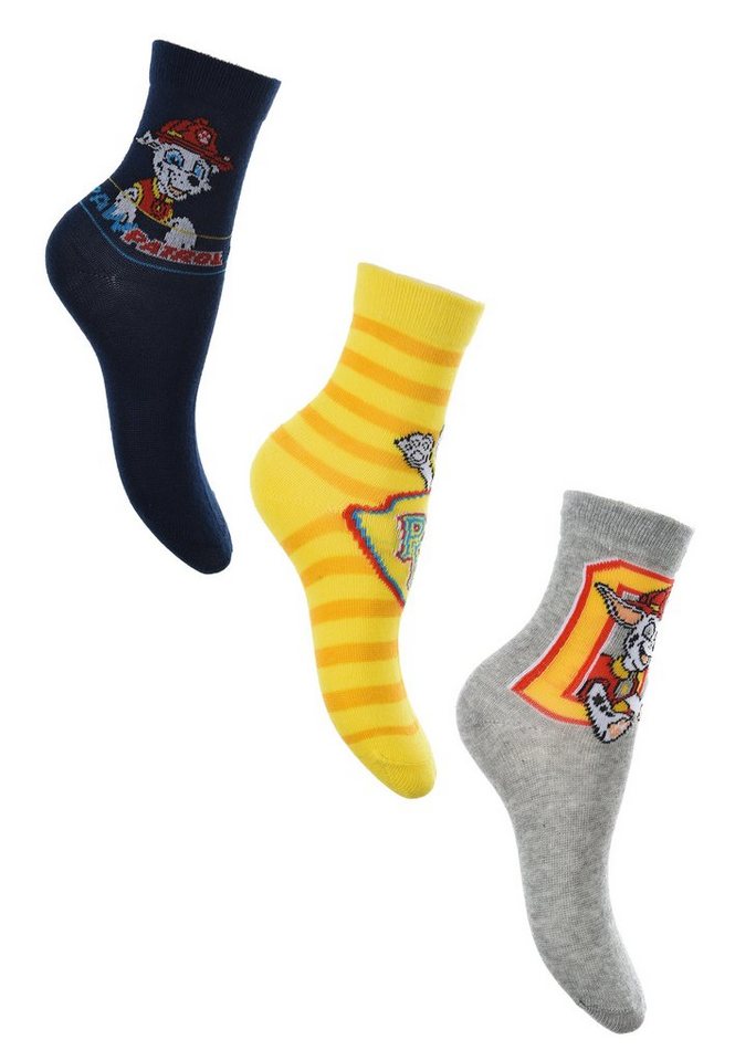 PAW PATROL Socken Marshall Chase Kinder Jungen Socken Strümpfe (3-Paar) von PAW PATROL