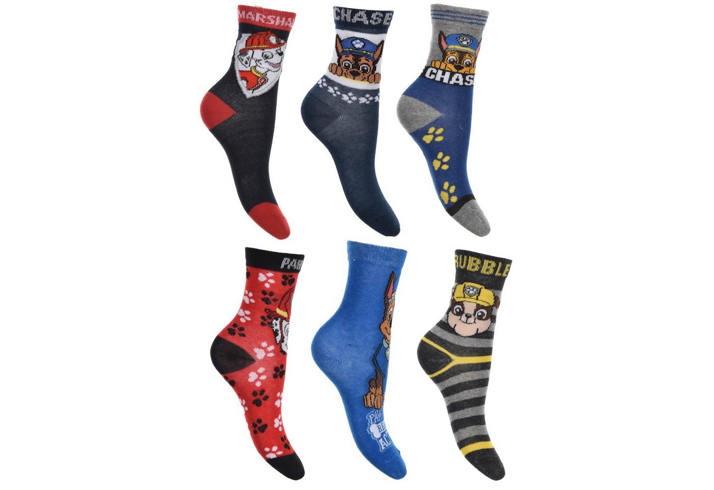 PAW PATROL Langsocken Paw Patrol 6er Pack Kinder Socken von PAW PATROL