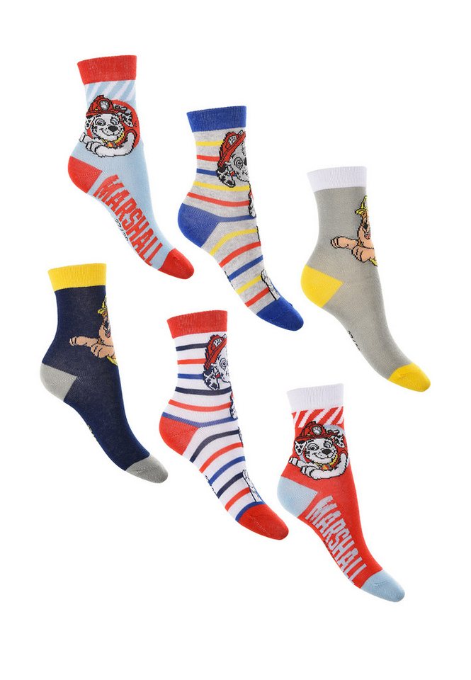 PAW PATROL Socken Paw Patrol Kinder Jungen Socken Strümpfe (6-Paar) von PAW PATROL