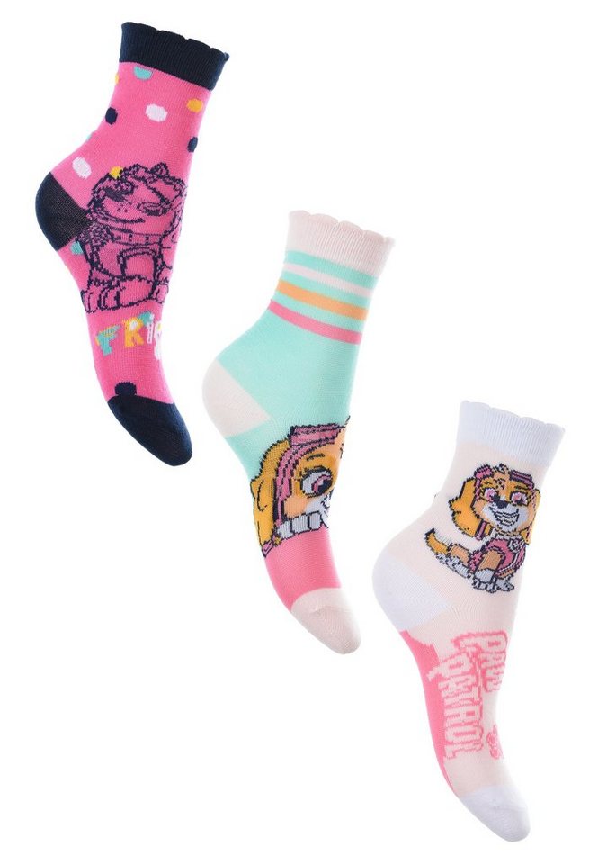 PAW PATROL Socken Skye Kinder Mädchen Socken Paket Strümpfe (3-Paar) von PAW PATROL