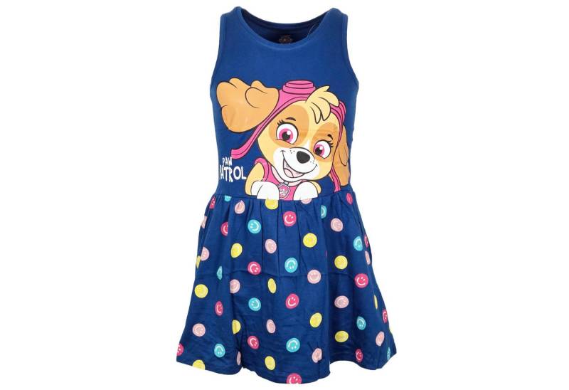 PAW PATROL Sommerkleid Paw Patrol Skye Kinder Mädchen kurzarm Kleid Sommerkleid 100% Baumwolle, Gr. 92 bis 128 von PAW PATROL