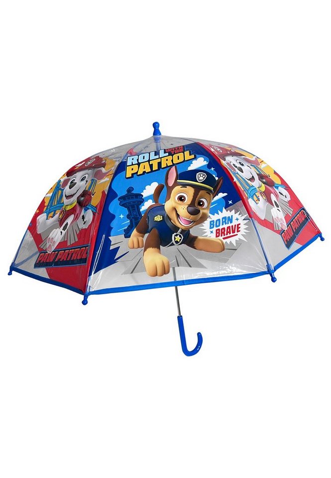 PAW PATROL Stockregenschirm Chase Marshall Kinder Kuppelschirm - Transparent von PAW PATROL