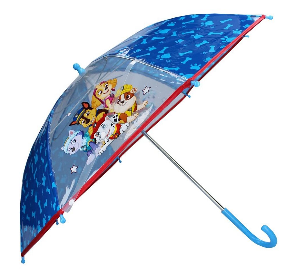 PAW PATROL Stockregenschirm Kinder Regenschirm Stockschirm Paw Patrol Marine Transparent von PAW PATROL