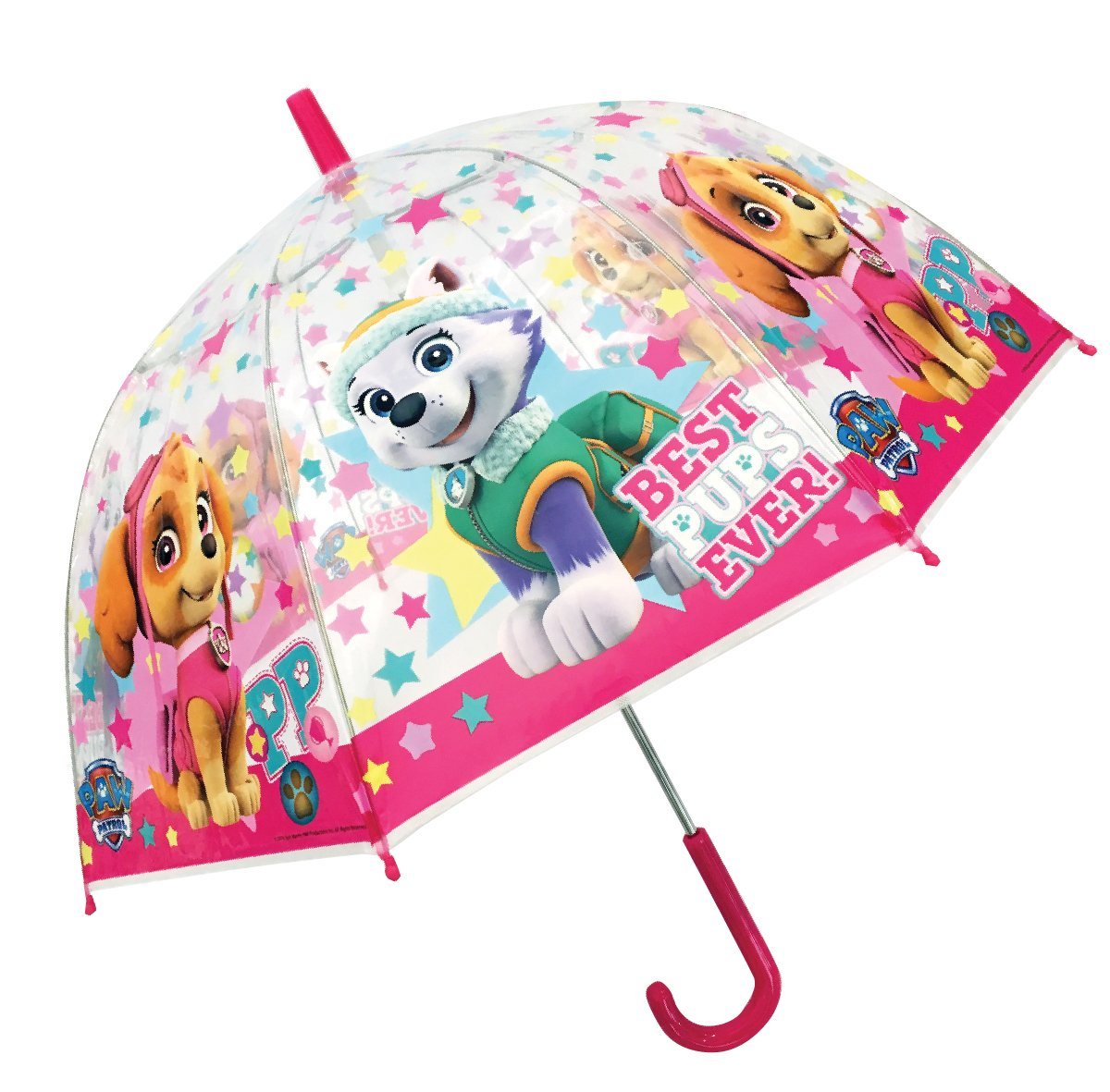 PAW PATROL Stockregenschirm Skye Everest Kinder Mädchen Stock-Schirm Kuppelschirm von PAW PATROL