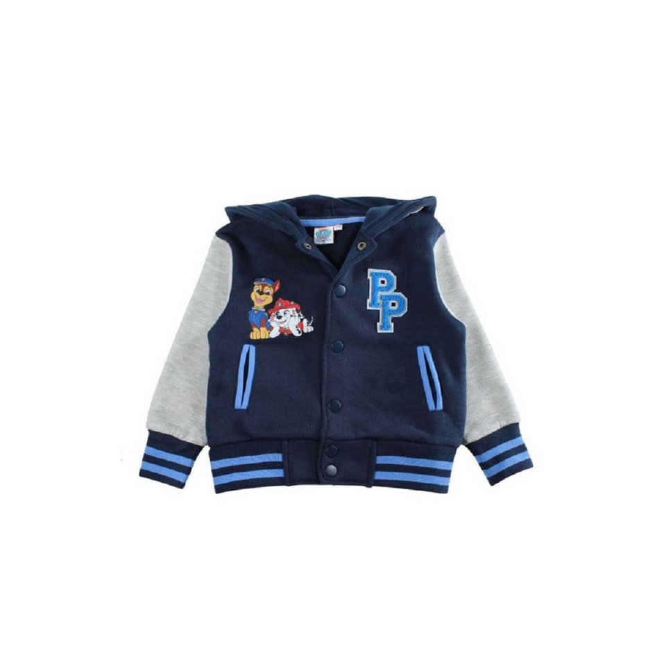 PAW PATROL Sweatjacke Kapuzenjacke für Jungen College-Jacke mit Knöpfen von PAW PATROL