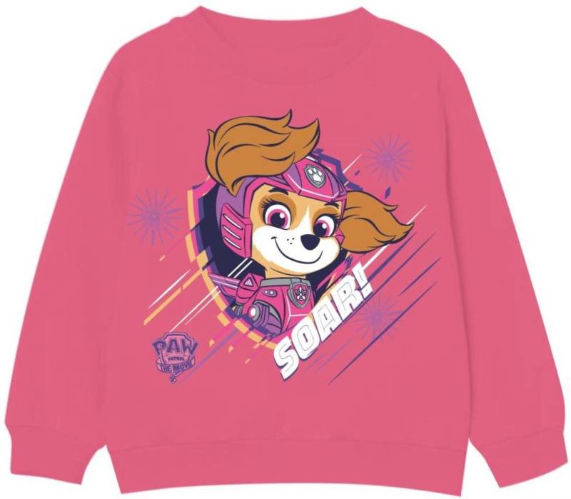 PAW PATROL Sweatshirt PAW PATROL Kinder Sweatshirts Pullover Sweater Jungen und Mädchen Dunkelblau oder Pink Gr.92 98/104 110/116 122/128 für 2 3 4 5 6 7 8 Jahre von PAW PATROL