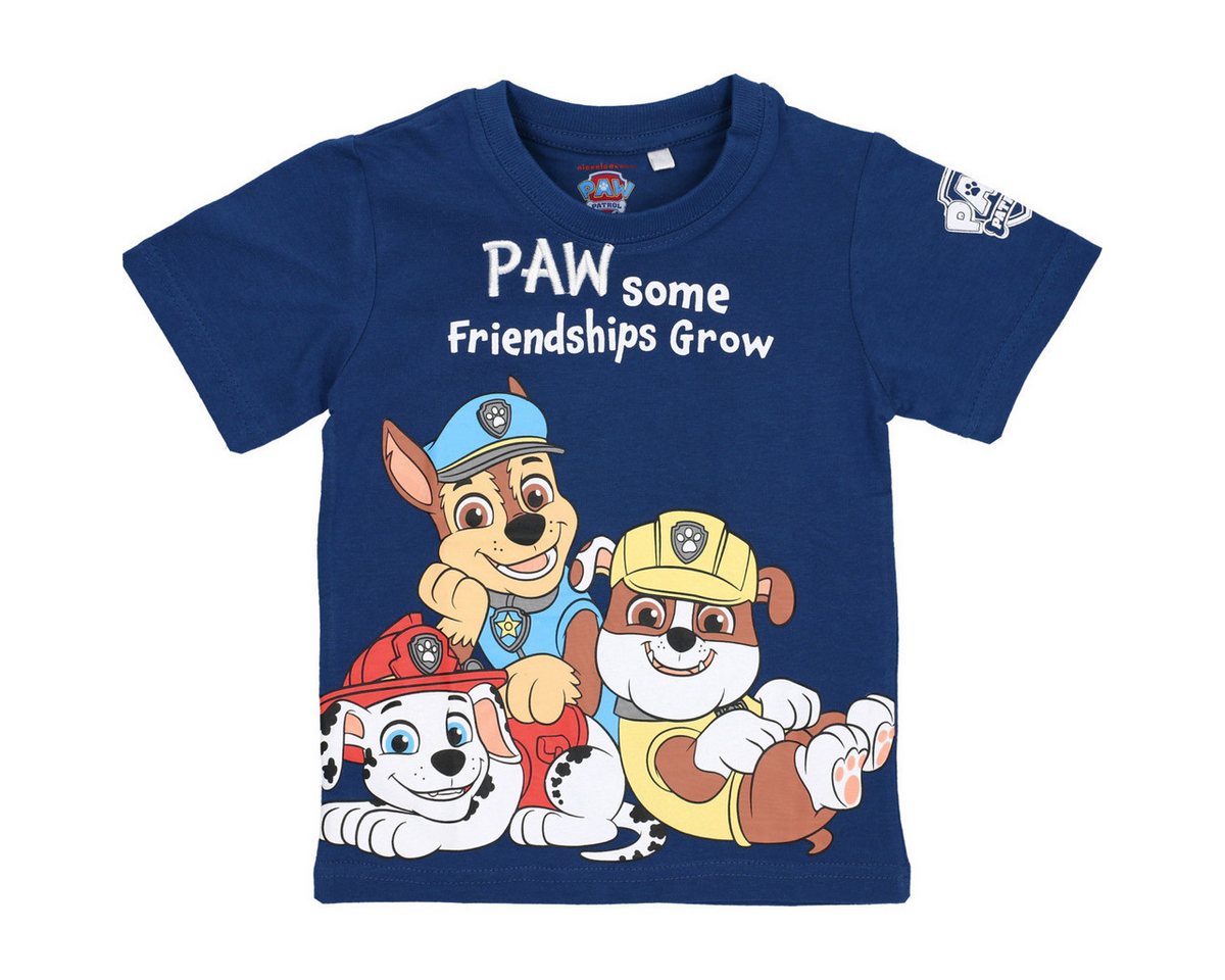 PAW PATROL T-Shirt Chase & Friends Unisex Kinder (1-tlg) Shirt, Oberteil, Leibchen, Funktionsshirt, Shortsleeve Shirt von PAW PATROL