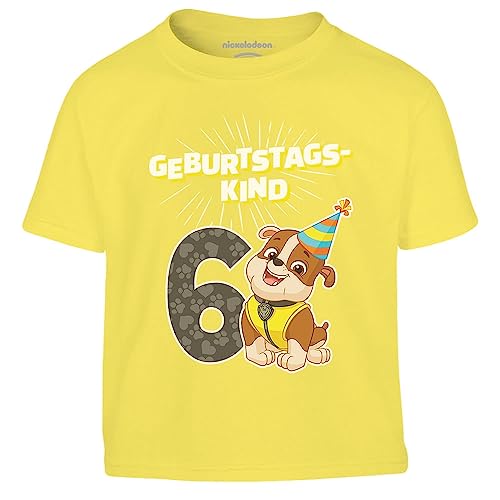 PAW PATROL T-Shirt Geburtstag 6 146 Gelb PAW PATROL T-Shirt Geburtstag 6 146 Gelb von PAW PATROL
