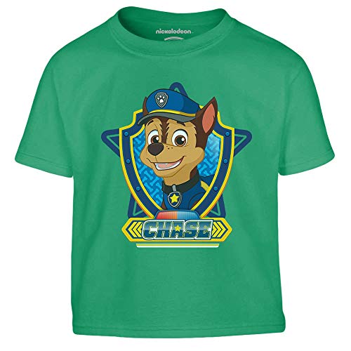 PAW PATROL Jungen Tshirt T-Shirt Jungen Chase Kinder T-Shirt Junge 104 Grün von PAW PATROL