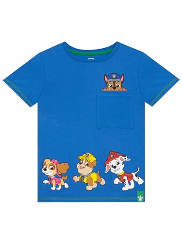 PAW PATROL T-Shirt | Kinder Kleidung Jungs | Junge Kleidung | Blau 116 von PAW PATROL