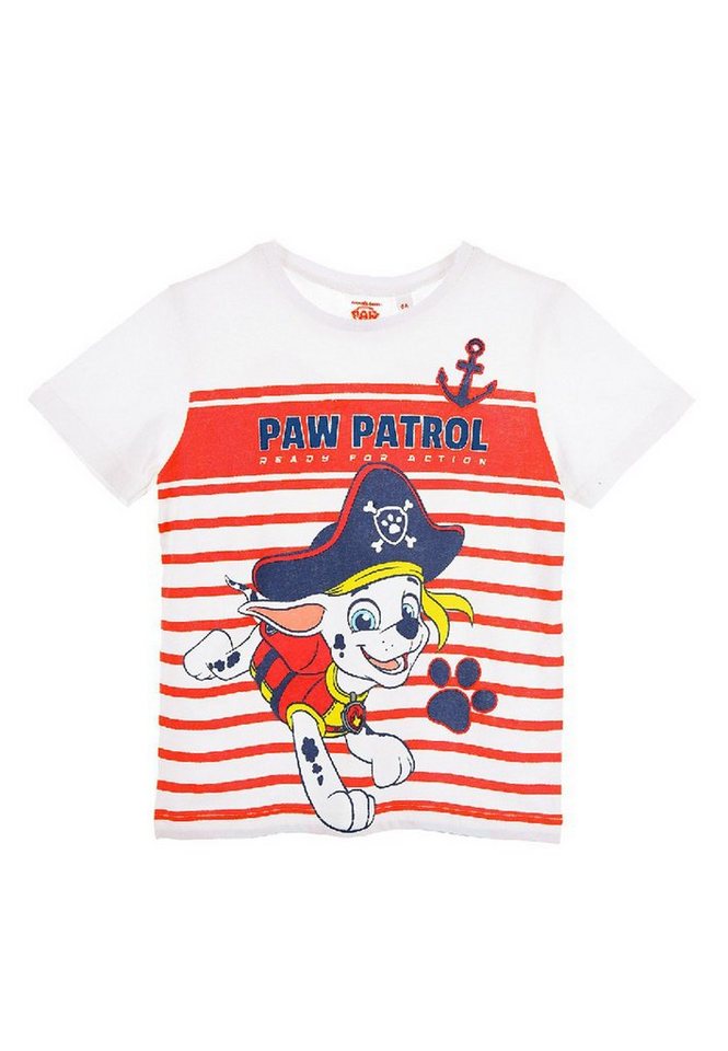 PAW PATROL T-Shirt Marshall Kinder Jungen kurzarm-Shirt Oberteil gestreift von PAW PATROL