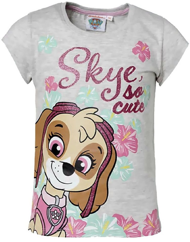 PAW PATROL T-Shirt PAW PATROL Mädchen T-Shirt Rosa, hellblau hellgrau Gr.98 104 110 116 128 Kinder 2 3 4 5 6 7 8 9 10 Jahre von PAW PATROL