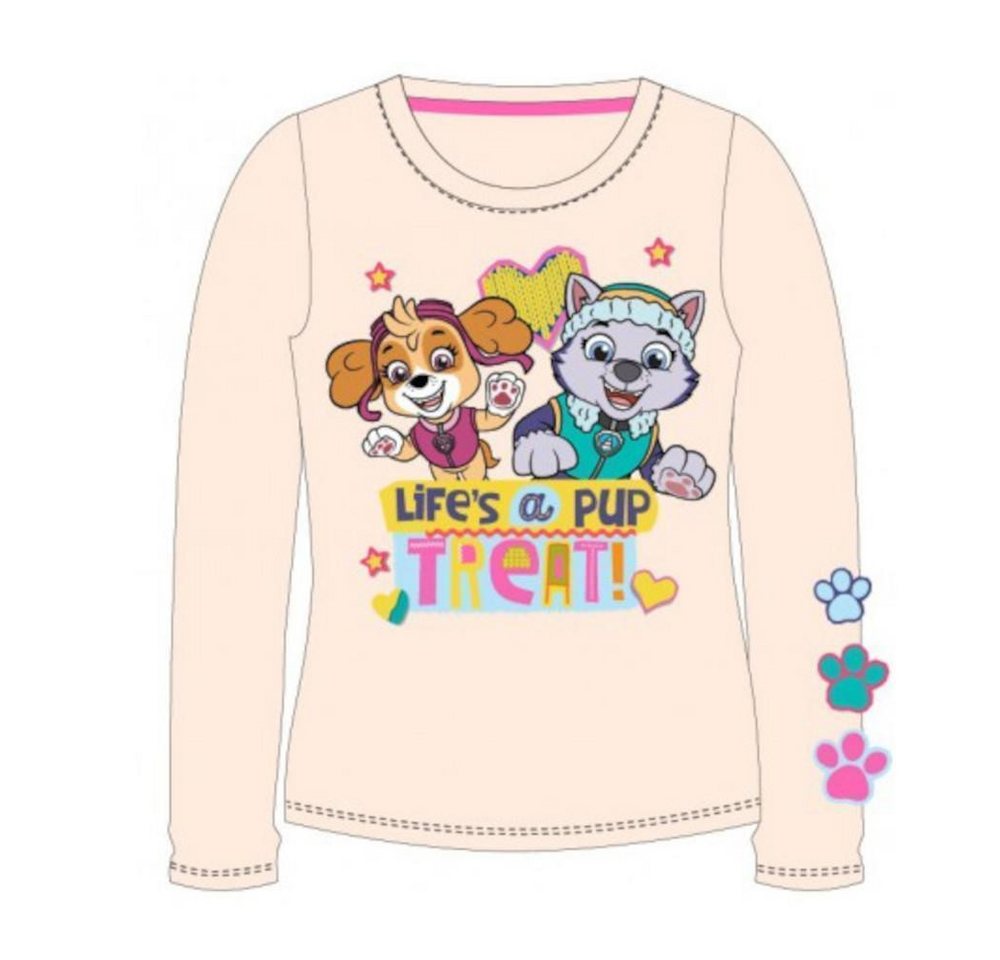 PAW PATROL T-Shirt PAW Patrol Langarm- Shirt für Mädchen, 'Life's a PUP', Skye & Everes von PAW PATROL